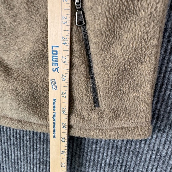 Vintage Eddie Bauer Polartec Fleece Jacket Mens Large Tan Beige Y2K Outdoor - Picture 9 of 10